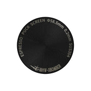 MHW-3BOMBER Espresso Puck Screen 58.5mm Titanium Coated Black 0.2mm