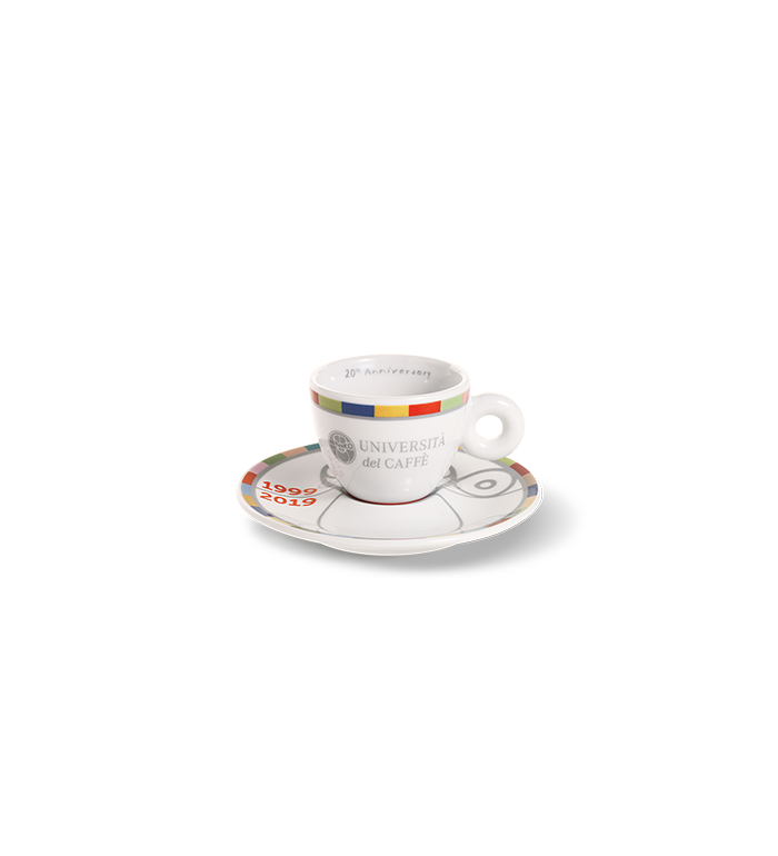 illy UDC 20th Anniversary espresso cup, side view