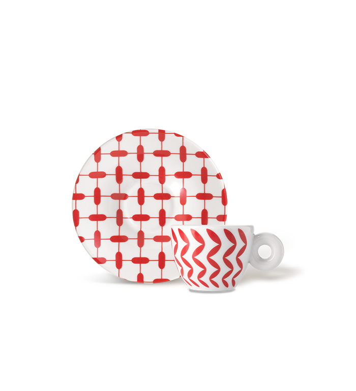 illy Espresso Cups - Mona Hatoum red