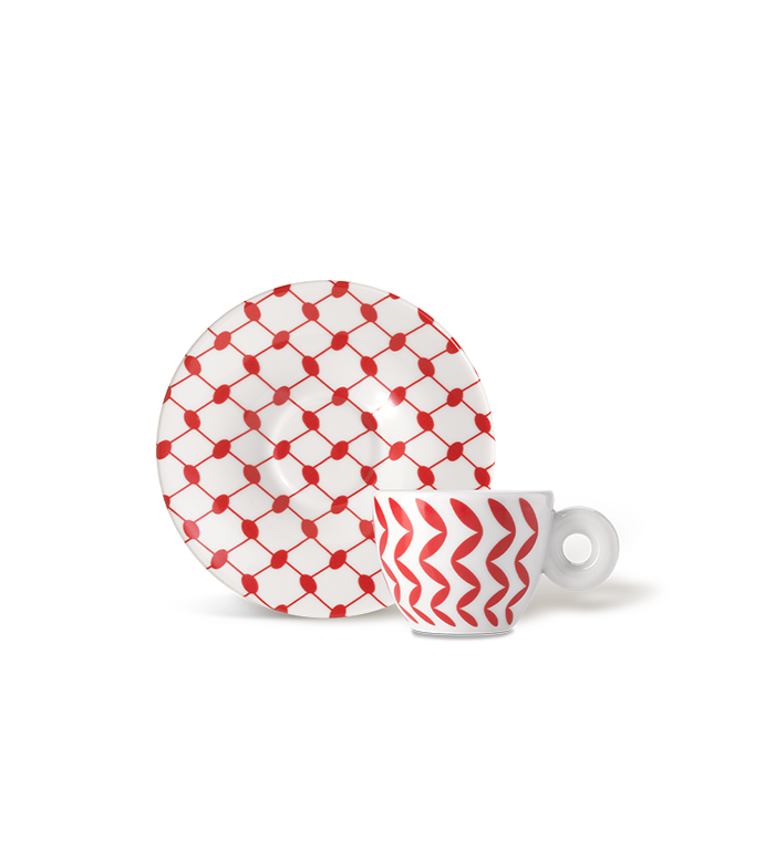 illy Espresso Cups - Mona Hatoum red