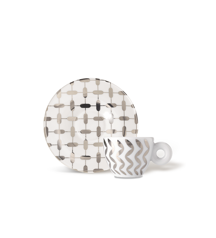 illy Espresso Cups - Mona Hatoum silver