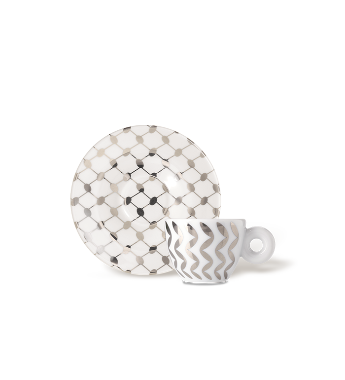 illy Espresso Cups - Mona Hatoum silver