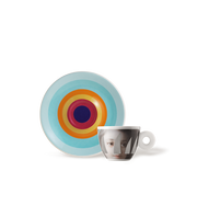 illy Art Collection espresso cup and saucer, "Barcolana" design by Stefan Sagmeister