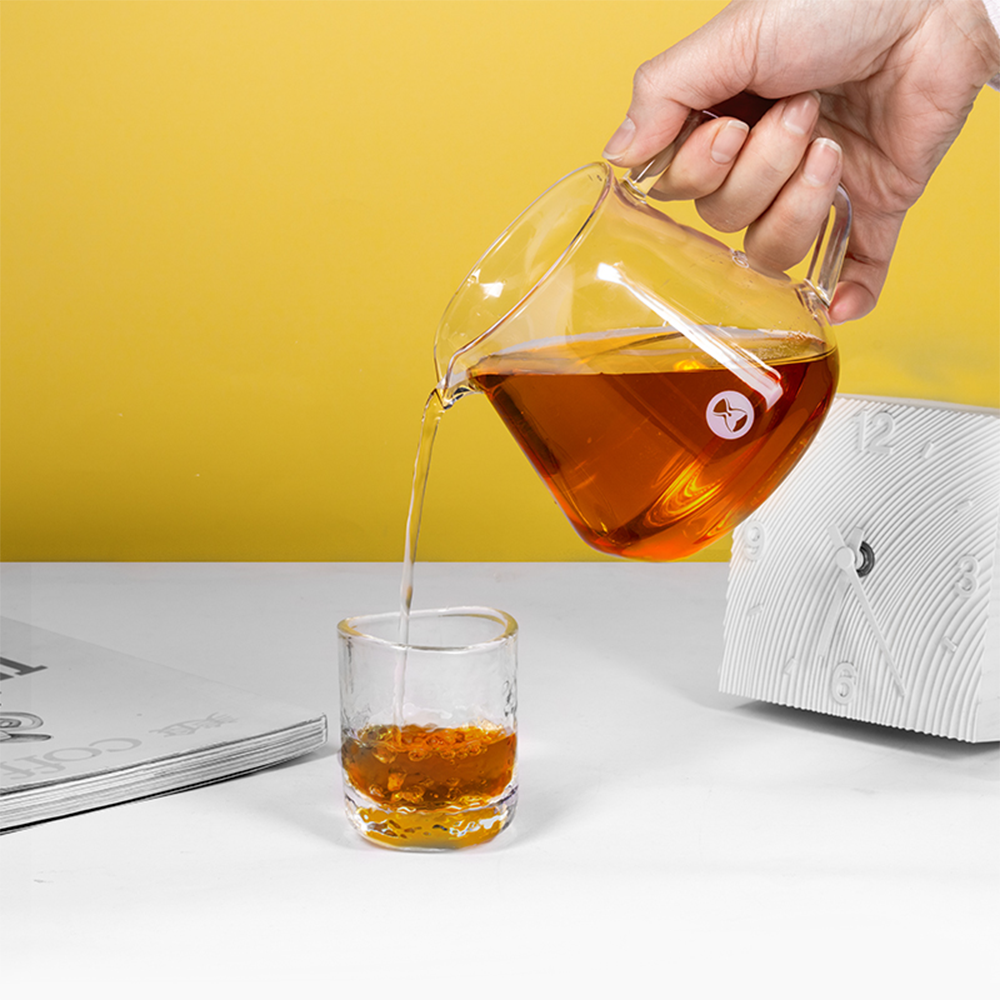 Coffee server paired with a dripper during brewing
