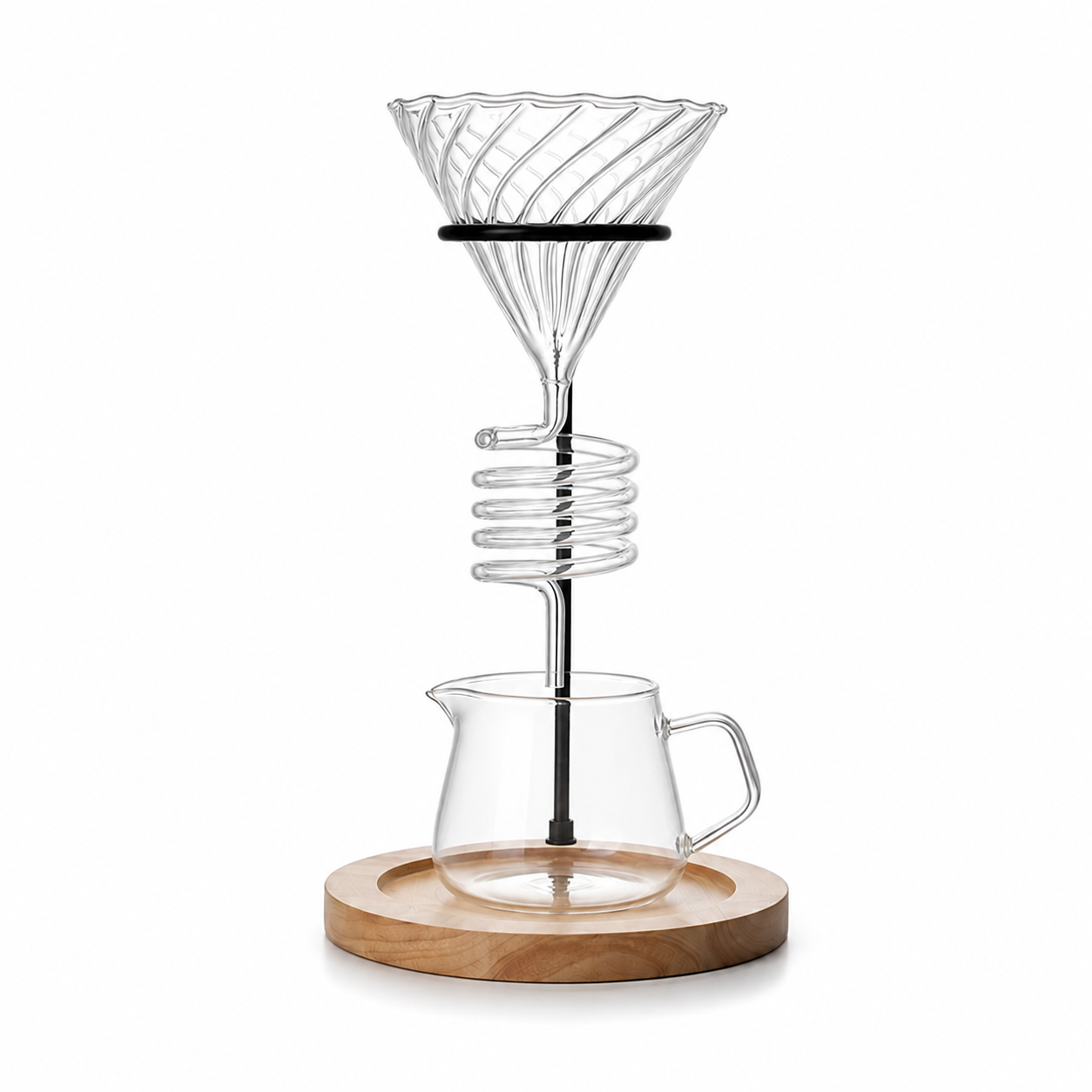 Spiral Glass Pour Over Coffee Set