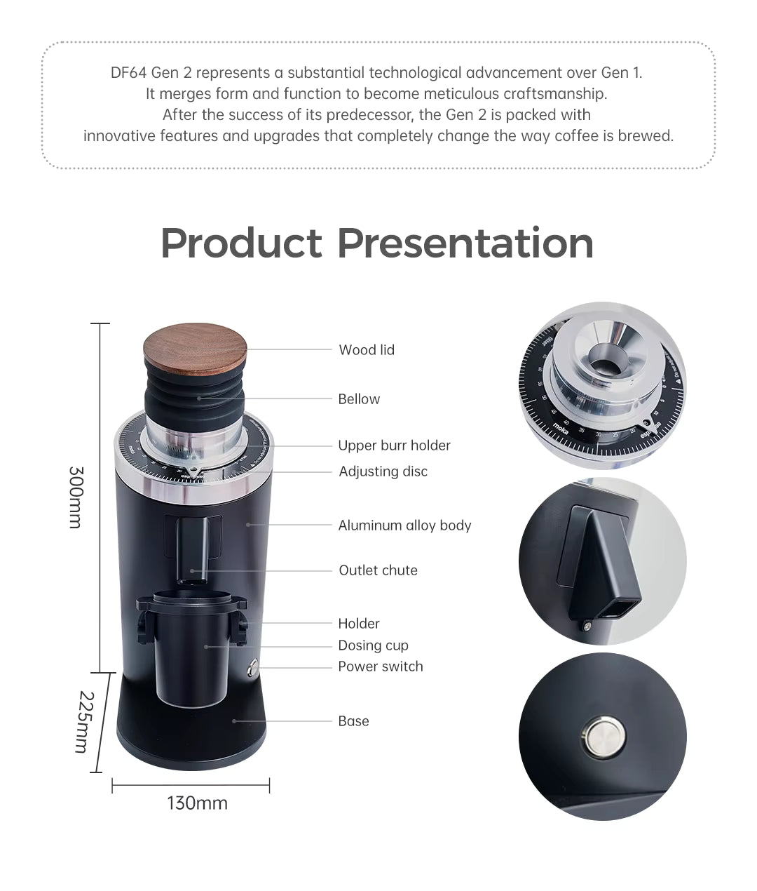 DF64 Gen2 Single Dose Coffee Grinder