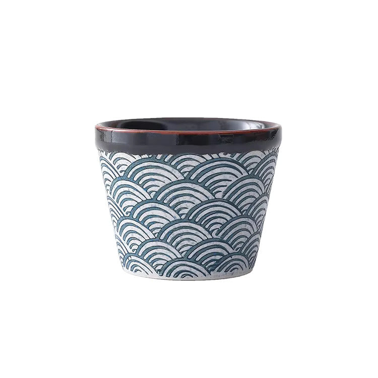 Japanese Wave Ceramic Cup – 100ml / 200ml / 220ml Cup 3.250 Cup