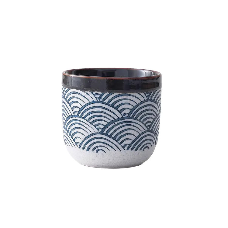 Japanese Wave Ceramic Cup – 100ml / 200ml / 220ml Cup 2.750 Cup