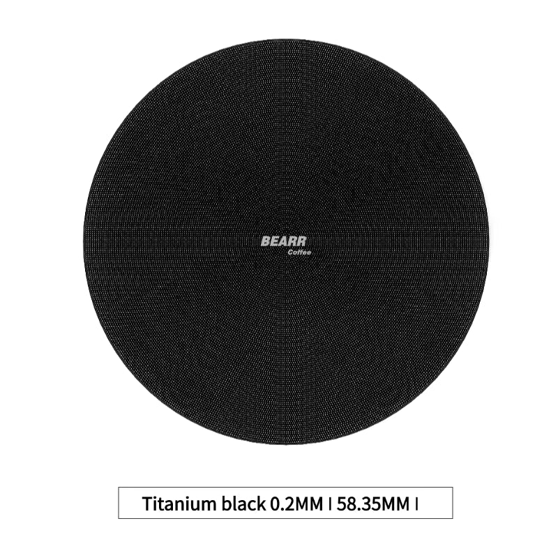 Bearr puck screen, 0.2mm thick and 58mm across