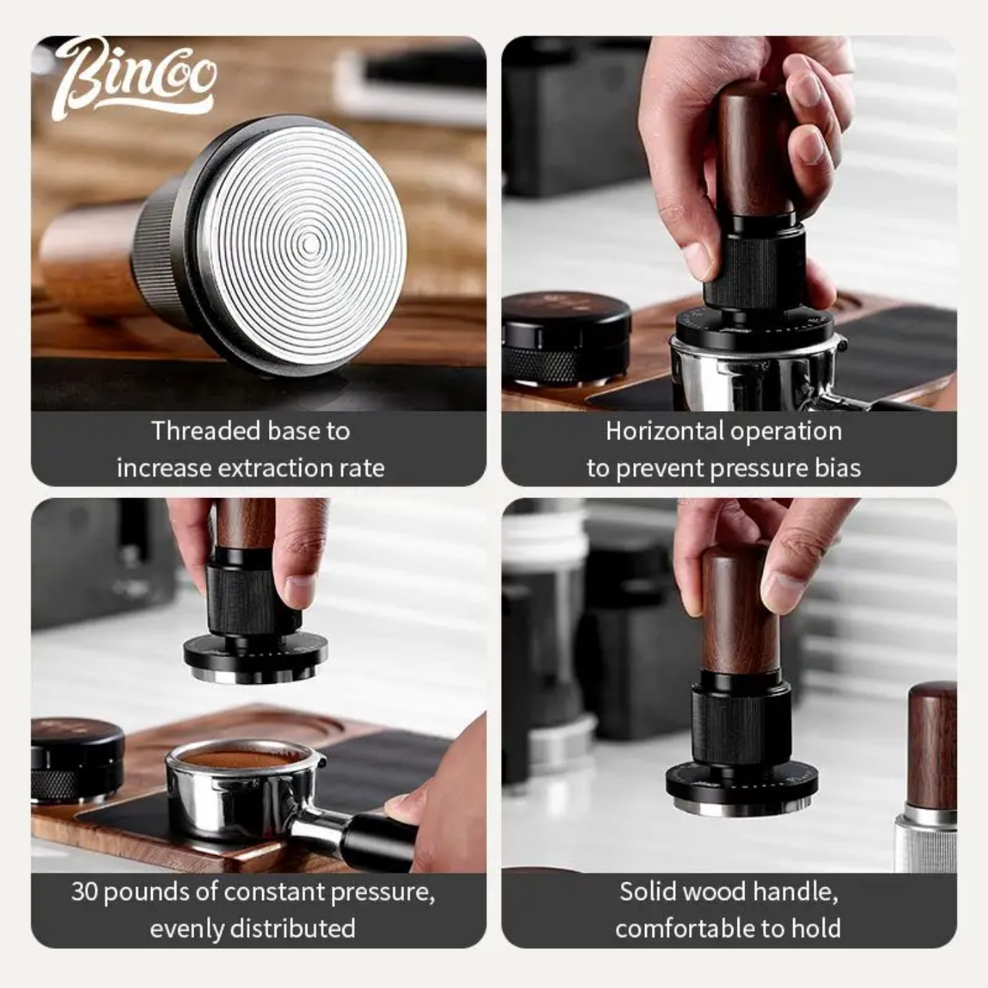 Bincoo Tamper 58mm-الكويت-مكبس-تامبر-ارميستا-barista-armista