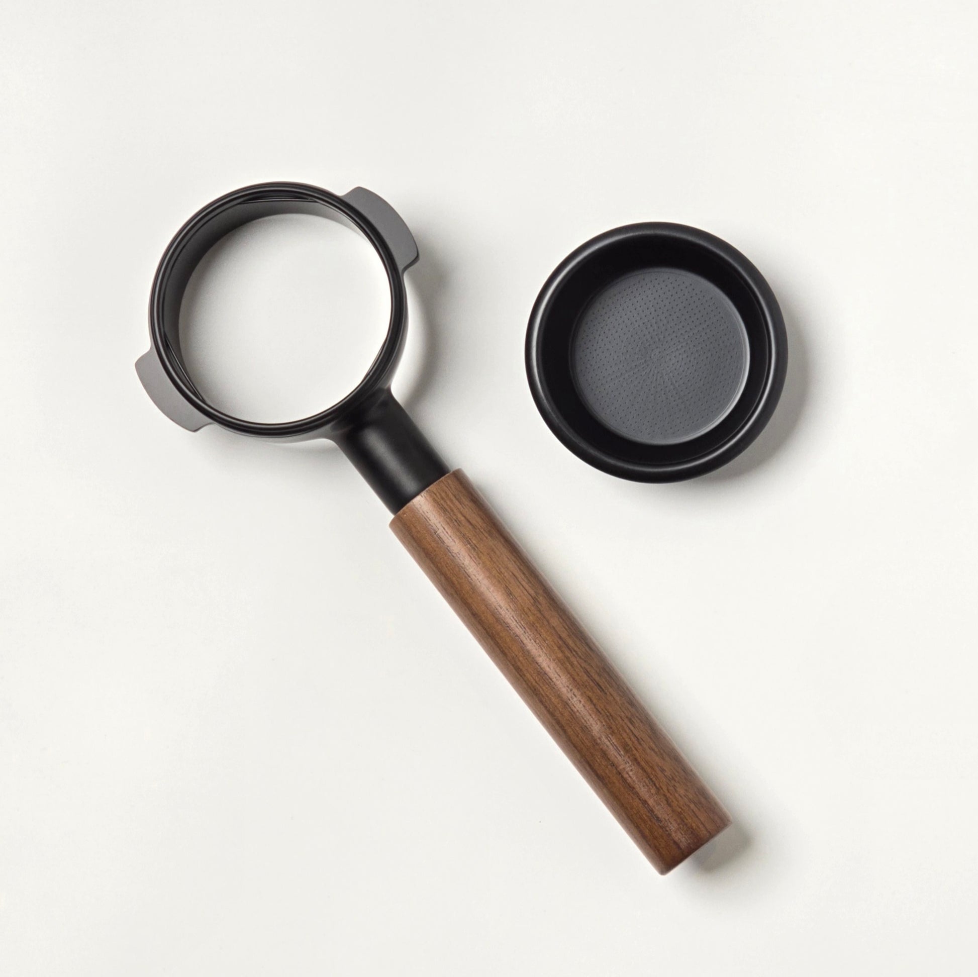 Bottomless Portafilter 58mm – Wooden Handle-ادوات-باريستا-الكويت-ارميستا-kuwait-armista
