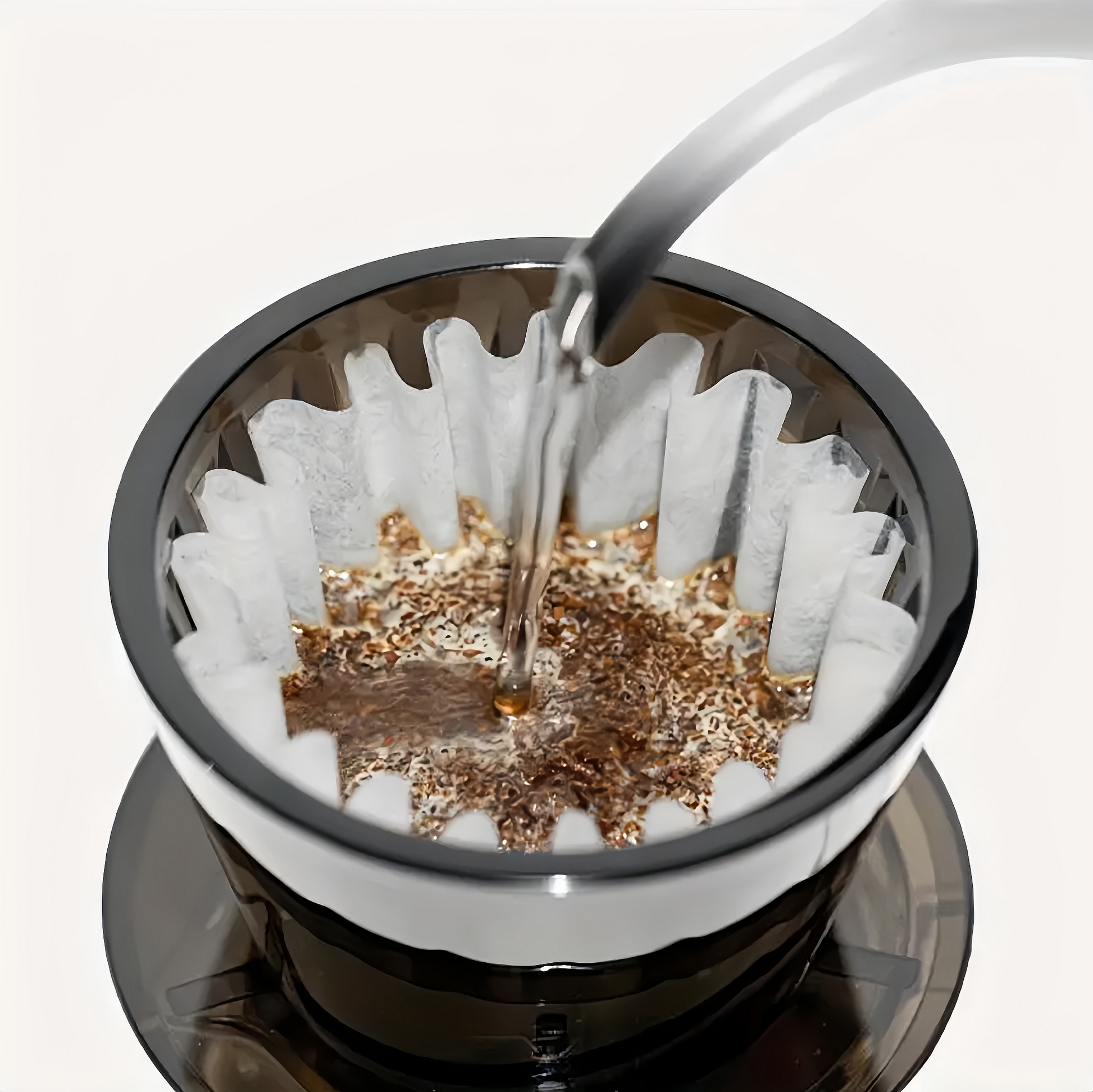 Plastic Coffee Dripper – 01 (Black / Clear)-kuwait-barista-tools-armista-الكويت-ارميستا-باريستا