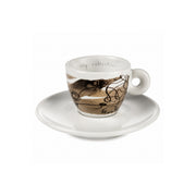 illy Art Collection 1999 – Peter Roesch “Schwung” – Brown Espresso Cup