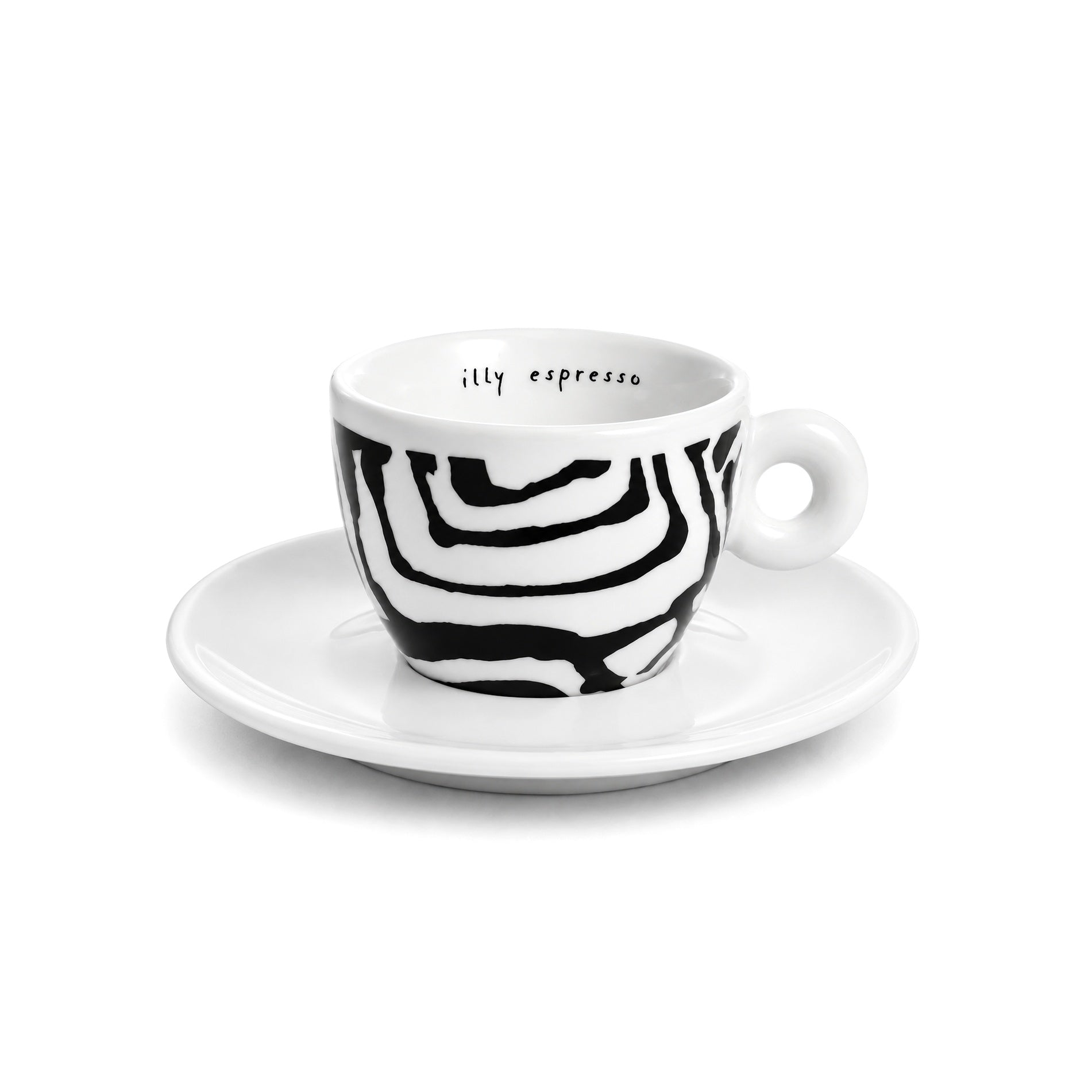 illy Art Collection 1995 espresso cup, Roberta Pietrobelli Spirali series, Spiralbirinto design