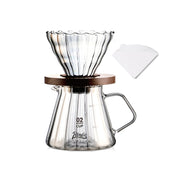 بينكوو - طقم تقطير القهوة الزجاجي V60