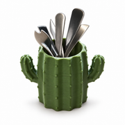 Cactus-shaped 3D-printed spoon holder for spoons and coffee tools