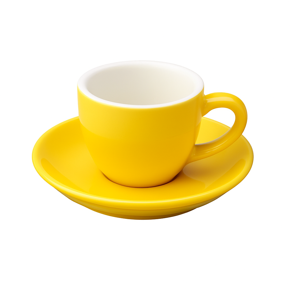 75ml Ceramic Espresso Cup with Saucer – Multi Colors Cup 2.250 Cup