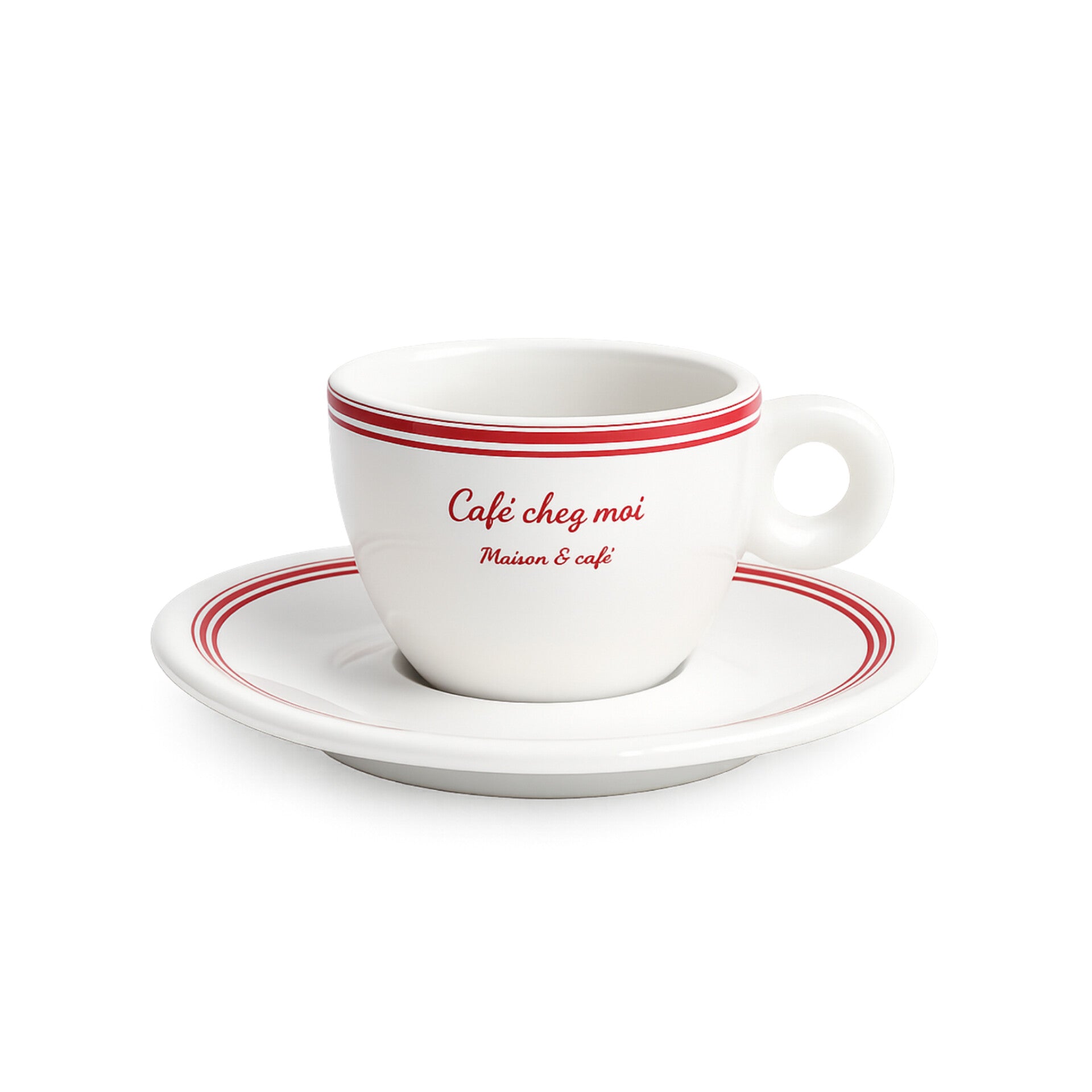 Ceramic Espresso Cup & Saucer - 70ml