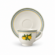 Limoncello yellow ceramic cup and saucer, 90ml