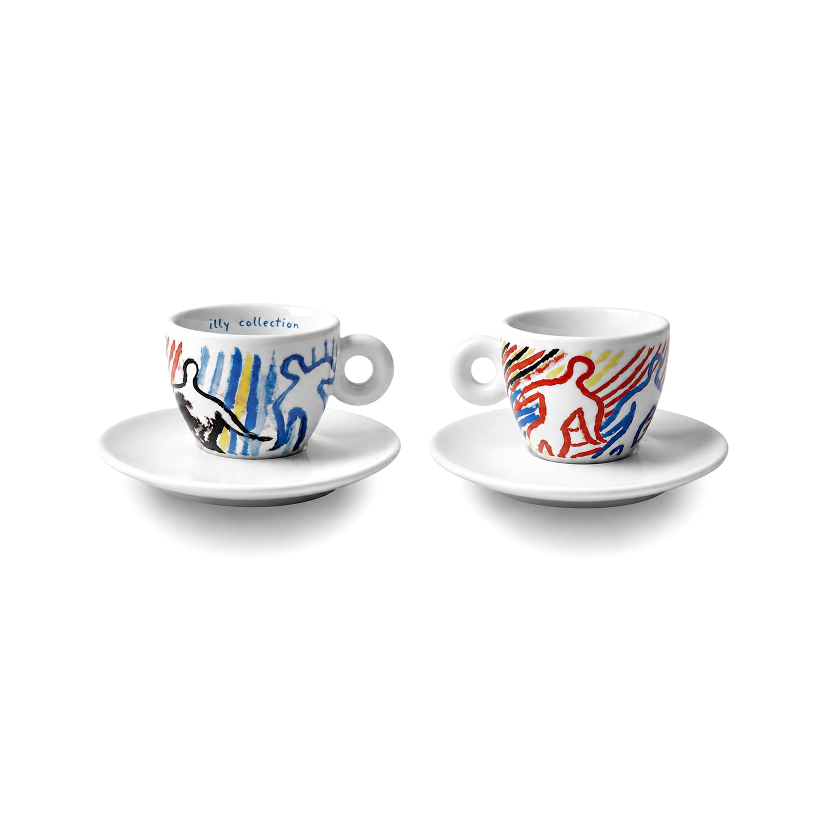 illy collection Sandro Chia 1997 – Espresso cup multicolor
