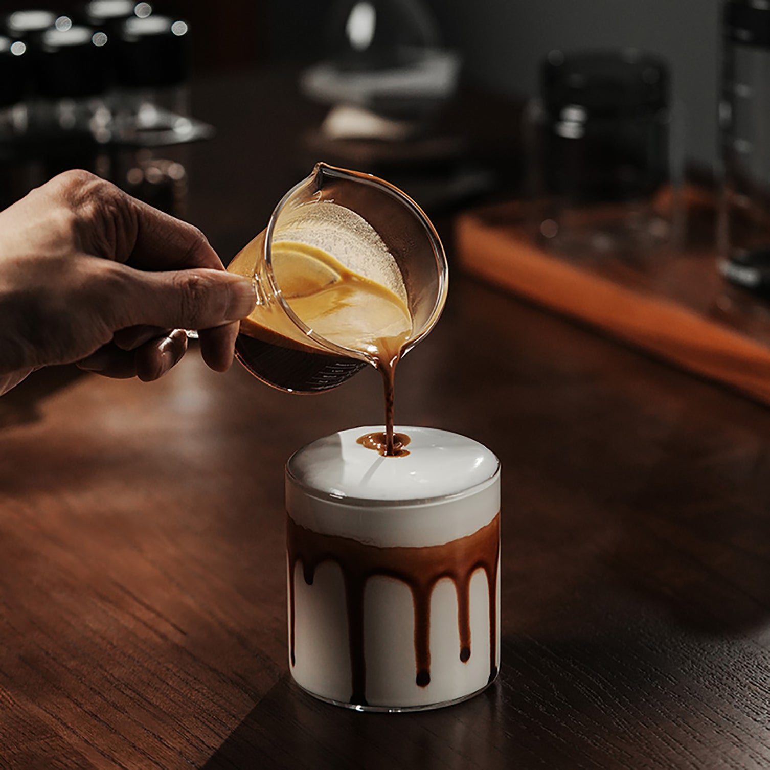 3 bomber – Glass Measuring Cup Transparent 120ml
