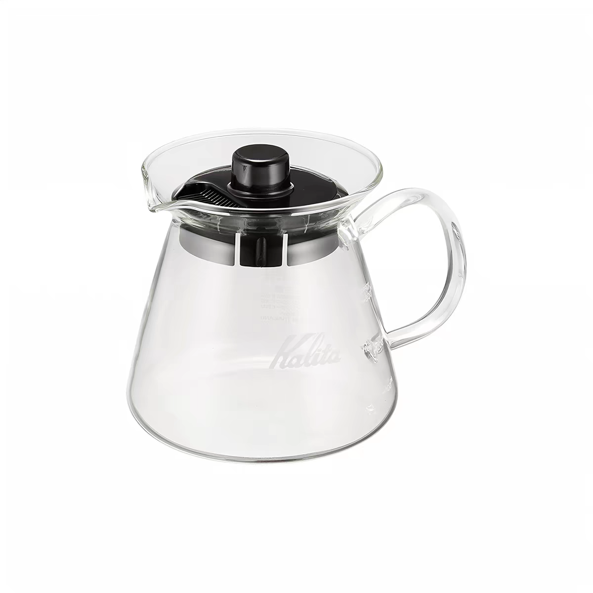 Kalita Glass Server 300ml / 500ml — heat-resistant glass pour-over server, made in Japan