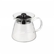 Kalita Glass Server 300ml / 500ml — heat-resistant glass pour-over server, made in Japan