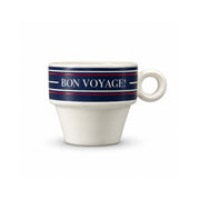 Bon Voyage! ceramic cup with a travel motif, 110ml