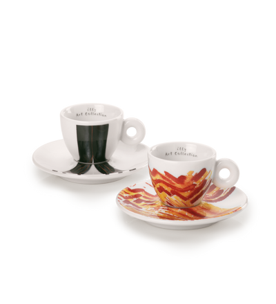illy Art Collection Genesi — 2 Signed & Numbered Espresso Cups by Binta Diaw & Simone Fattal