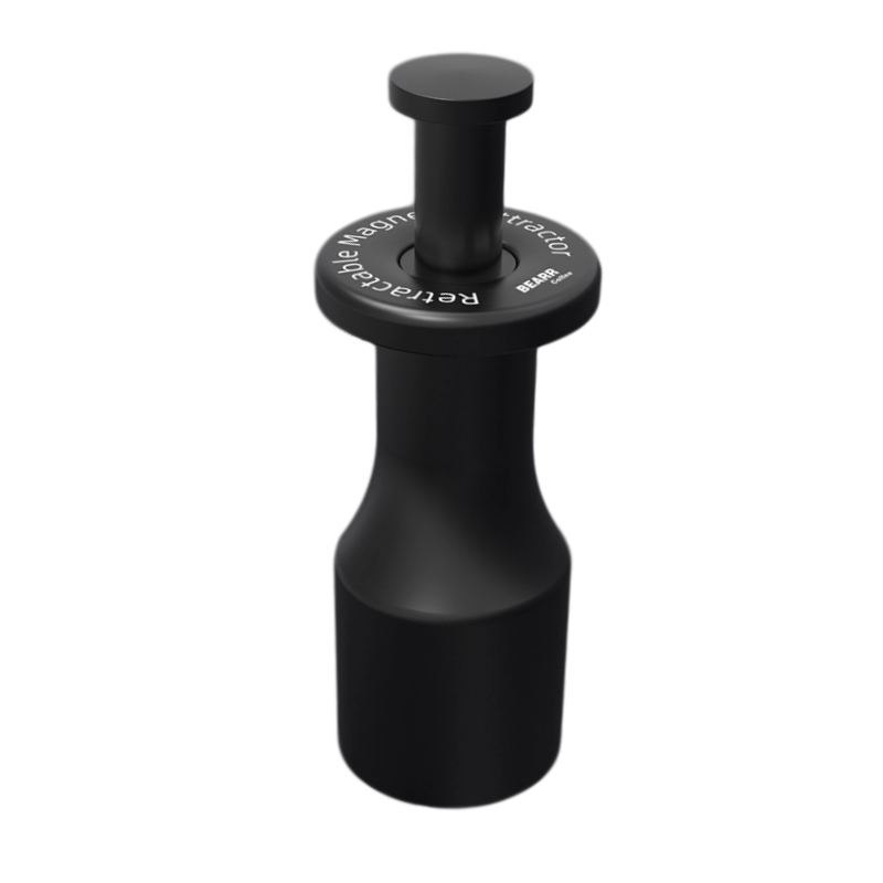Bearr magnetic puck screen lifter with a puck screen attached