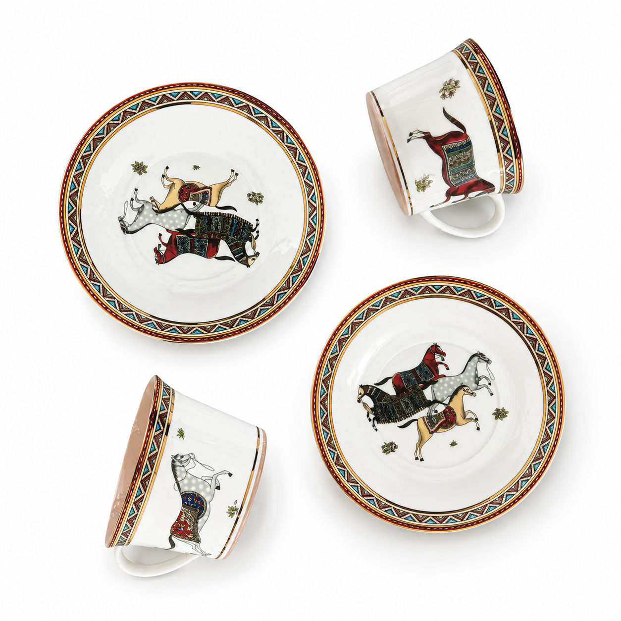 Poem & Ballad Equestrian Cup & Saucer Set